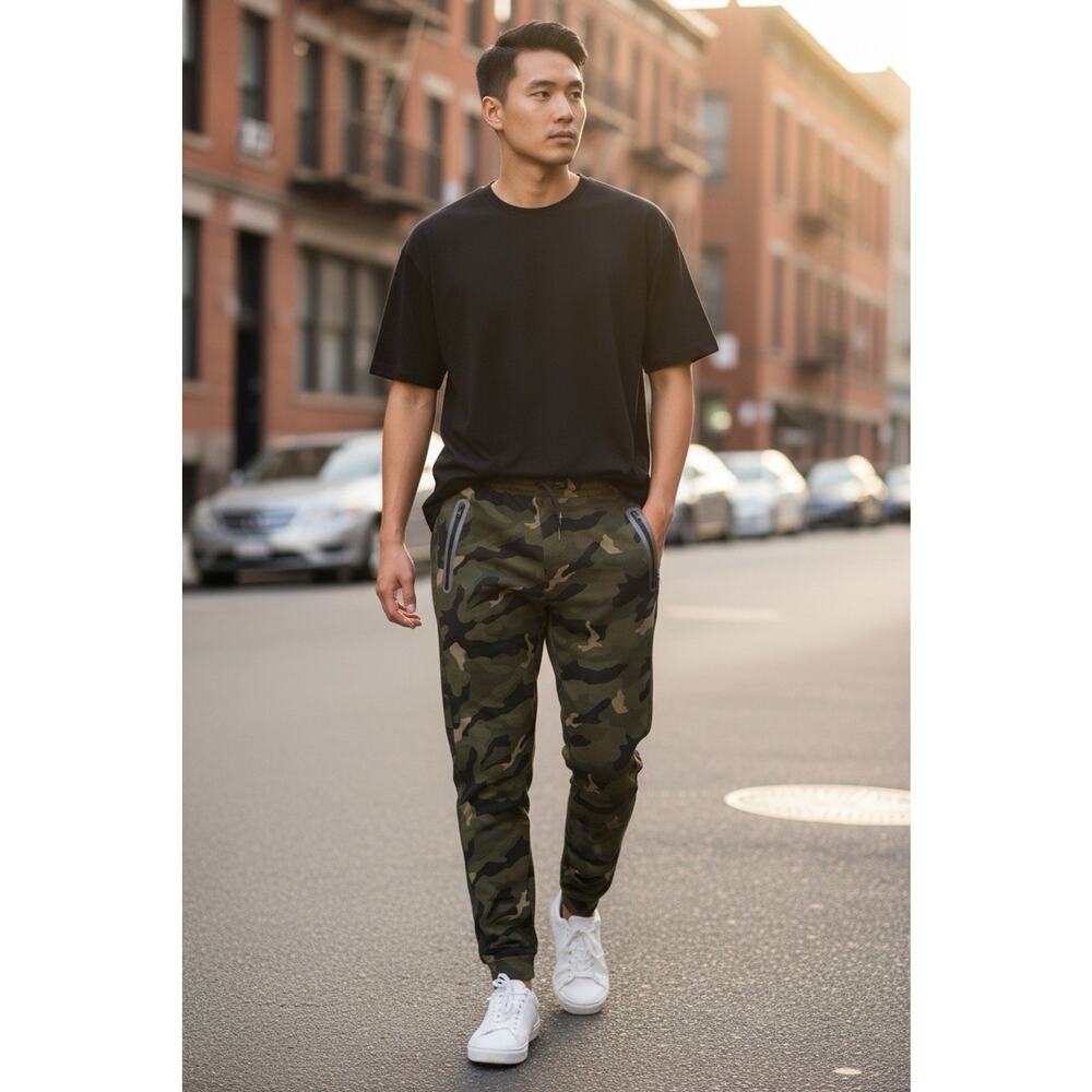 Old Navy Active Mens Camo Sweatpants Joggers Size S Dynamic Fleece